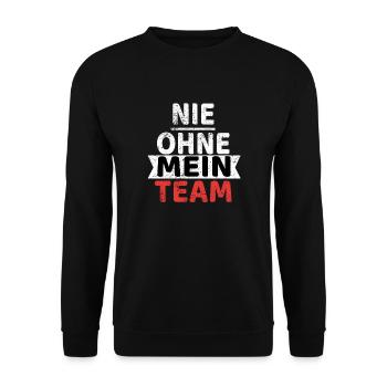 team beste - Unisex Pullover - Schwarz - Vorne - Alina (178cm) & Michal (187cm)