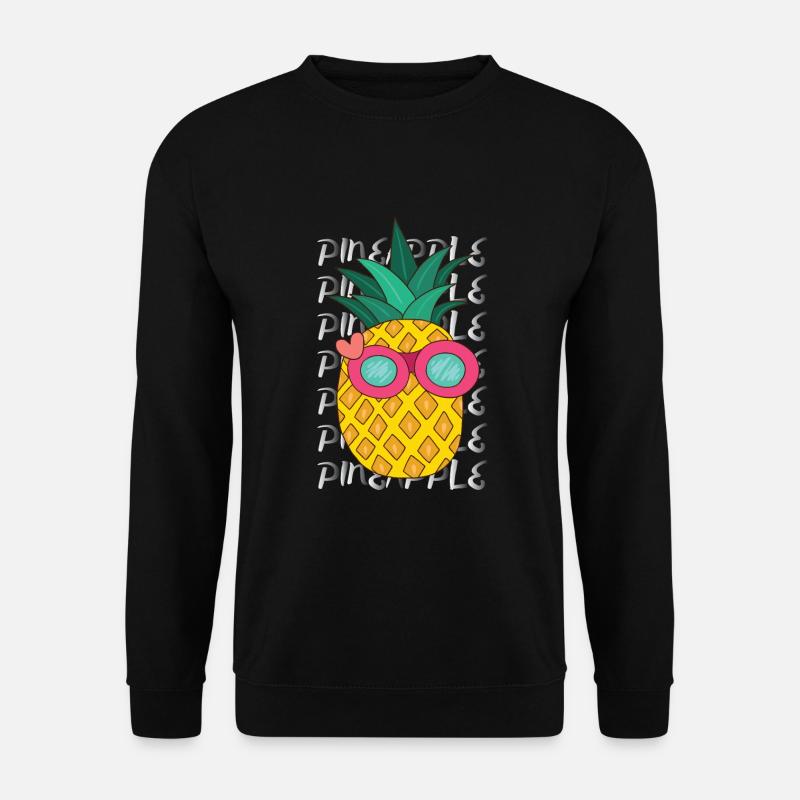 Ananas Sonnenbrille - Unisex Pullover - Schwarz