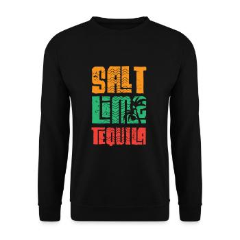 Beach party Celebrate beach sun - Unisex Sweatshirt - black - Front - Alina (178cm) & Michal (187cm)
