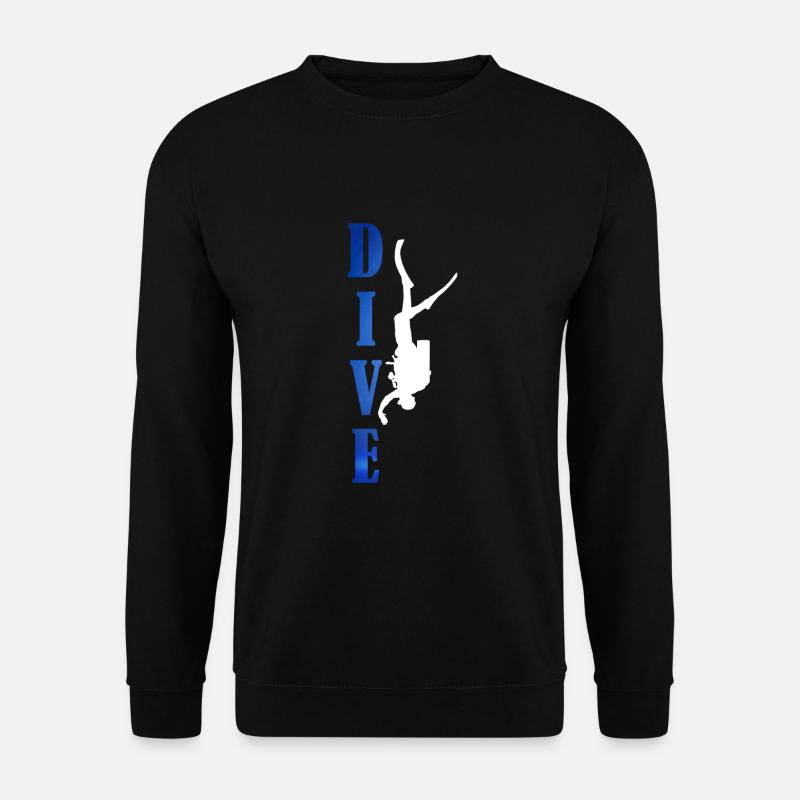 Dive scuba diver scuba gift - Unisex Sweatshirt - black