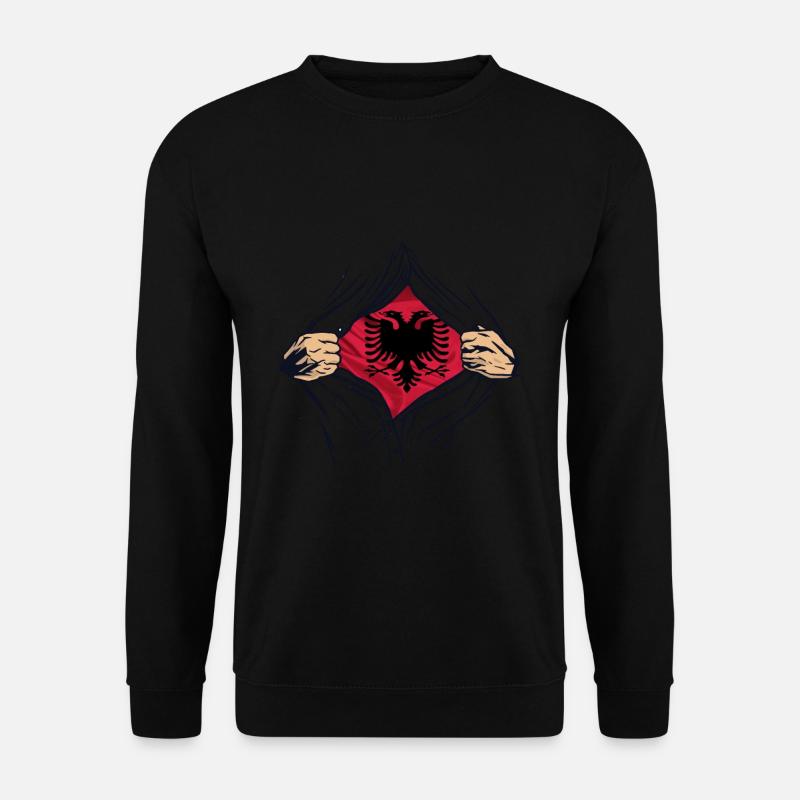 Superheld Albaner - Unisex Pullover - Schwarz