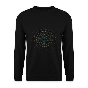 Rainbow Gyro Design Yourself - Unisex Sweatshirt - black - Front - Alina (178cm) & Michal (187cm)