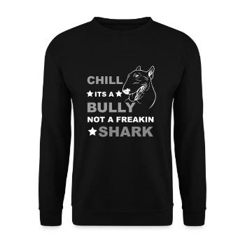 Bull Terrier Bully Miniature Bull Terrier - Unisex Sweatshirt - black - Front - Alina (178cm) & Michal (187cm)
