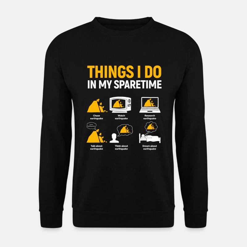 Tremblement de terre - Sweat-shirt Unisexe - noir