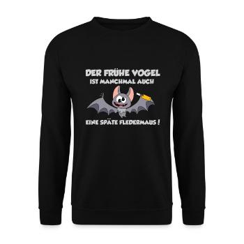 Bier Trinken Party Design - Unisex Pullover - Schwarz - Vorne - Alina (178cm) & Michal (187cm)