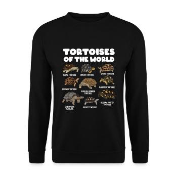 Tortues du monde - Sweat-shirt Unisexe - noir - Devant - Alina (178cm) & Michal (187cm)
