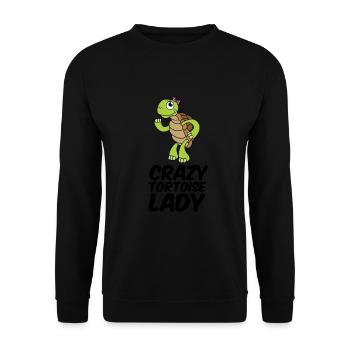 Black Toad Funny Girl Cadeau - Sweat-shirt Unisexe - noir - Devant - Alina (178cm) & Michal (187cm)