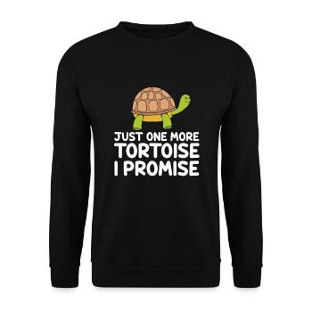 Une seule tortue de plus, promise - Sweat-shirt Unisexe - noir - Devant - Alina (178cm) & Michal (187cm)