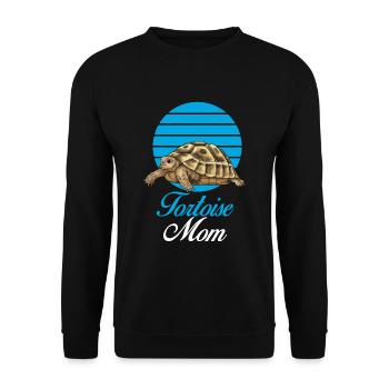Maman tortue - Sweat-shirt Unisexe - noir - Devant - Alina (178cm) & Michal (187cm)