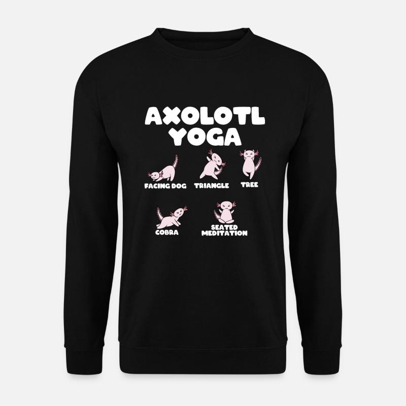 Axolotl Yoga - Unisex Sweatshirt - black