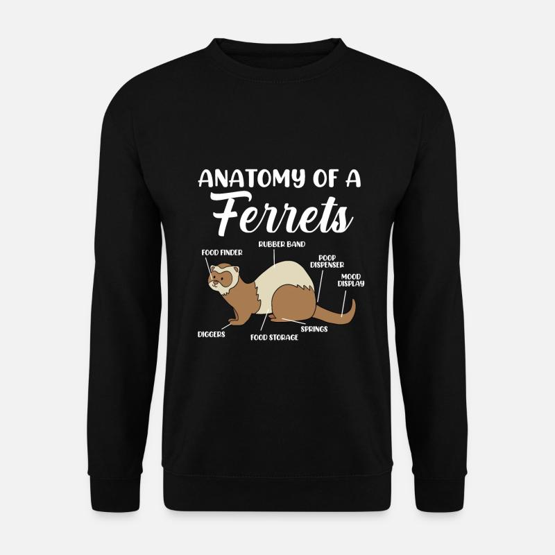 Frettchen - Unisex Pullover - Schwarz