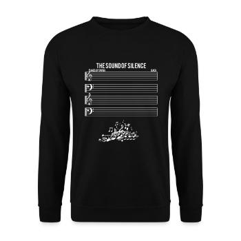 The Sound Of Silence - Unisex Sweatshirt - black - Front - Alina (178cm) & Michal (187cm)