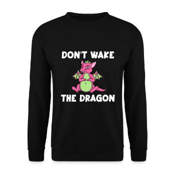 Dont Wake The Dragon - Unisex Pullover - Schwarz - Vorne - Alina (178cm) & Michal (187cm)