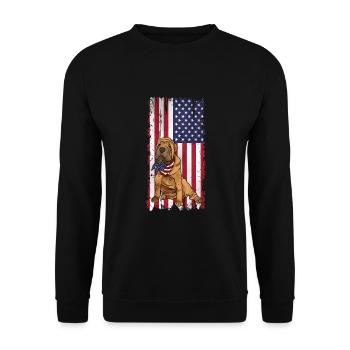 Chinese Shar Pei - Unisex Pullover - Schwarz - Vorne - Alina (178cm) & Michal (187cm)