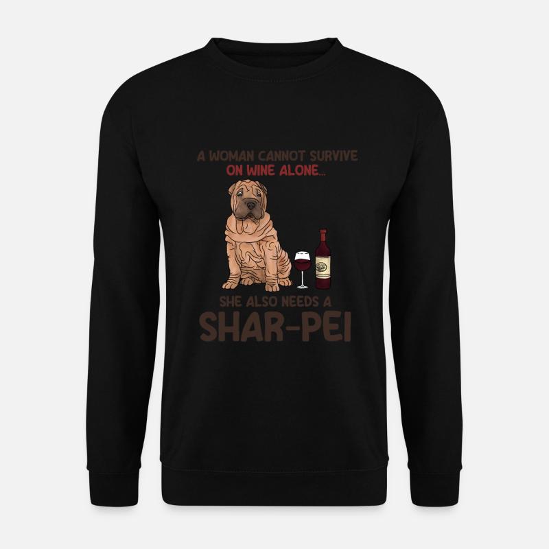 Chinese Shar Pei - Unisex Sweatshirt - black