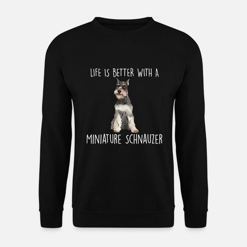 Zwergschnauzer - Unisex Pullover - Schwarz