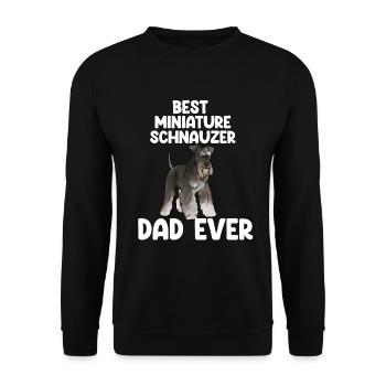 Zwergschnauzer - Unisex Pullover - Schwarz - Vorne - Alina (178cm) & Michal (187cm)