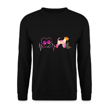 Zwergschnauzer - Unisex Pullover - Schwarz - Vorne - Alina (178cm) & Michal (187cm)