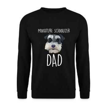 Zwergschnauzer - Unisex Pullover - Schwarz - Vorne - Alina (178cm) & Michal (187cm)