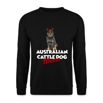 Bouvier australien - Sweat-shirt Unisexe - noir - Devant - Alina (178cm) & Michal (187cm)