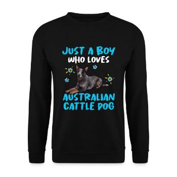 Bouvier australien - Sweat-shirt Unisexe - noir - Devant - Alina (178cm) & Michal (187cm)