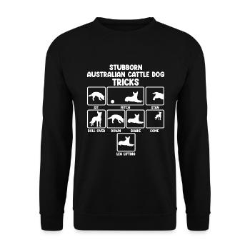Bouvier australien - Sweat-shirt Unisexe - noir - Devant - Alina (178cm) & Michal (187cm)
