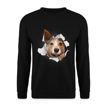 Bouvier australien - Sweat-shirt Unisexe - noir - Devant - Alina (178cm) & Michal (187cm)