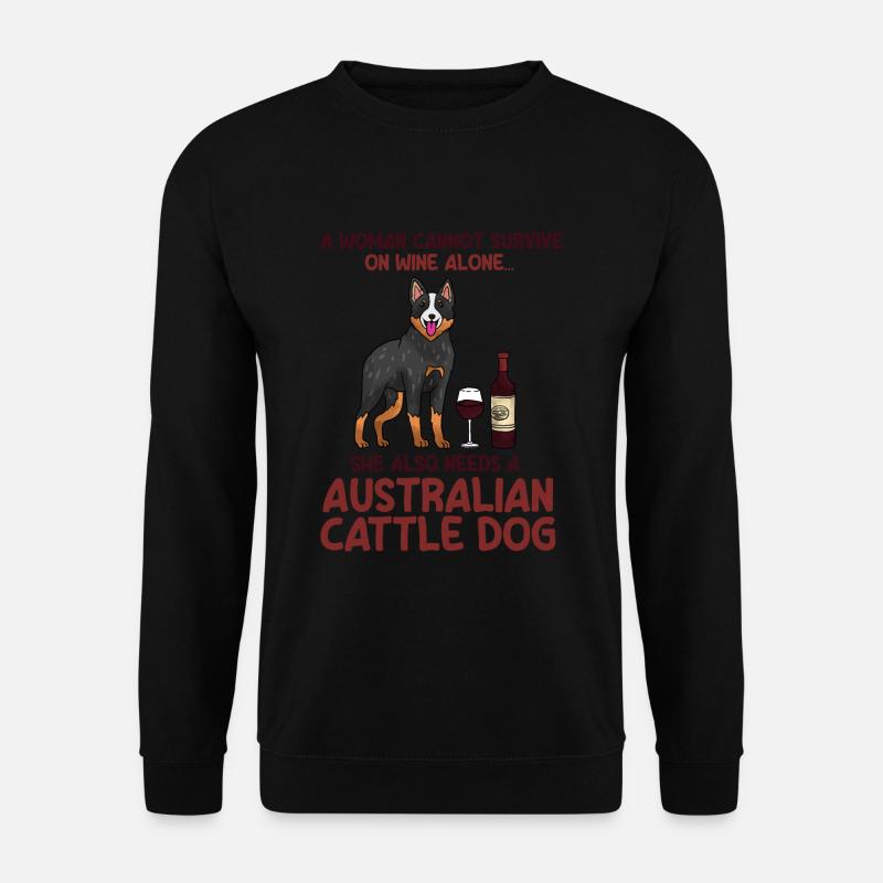 Australian Cattle Dog - Unisex Pullover - Schwarz