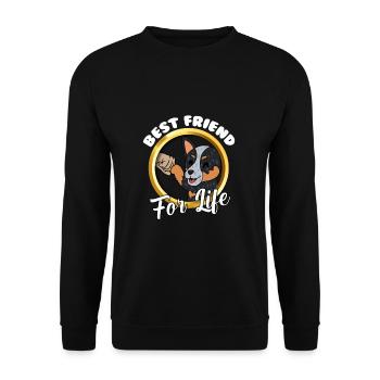 Bouvier australien - Sweat-shirt Unisexe - noir - Devant - Alina (178cm) & Michal (187cm)