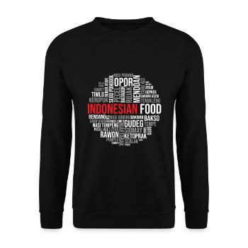 Cuisine indonésienne - Sweat-shirt Unisexe - noir - Devant - Alina (178cm) & Michal (187cm)