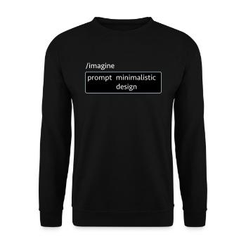 AI-Prompt Bilddesign Spruch Informatik KI Computer - Unisex Pullover - Schwarz - Vorne - Alina (178cm) & Michal (187cm)