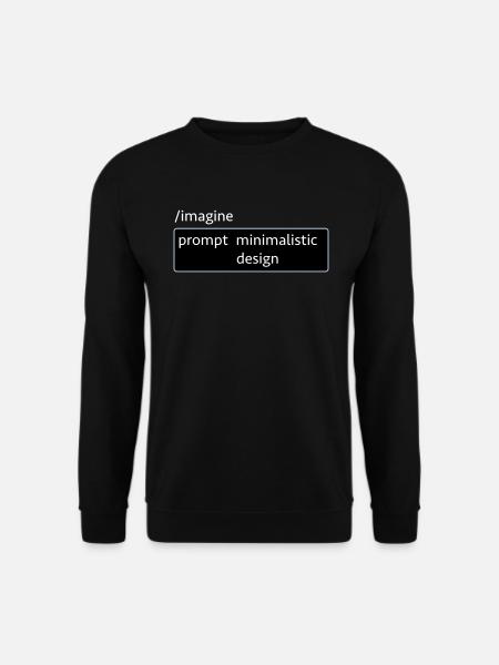 AI-Prompt Bilddesign Spruch Informatik KI Computer - Unisex Pullover - Schwarz