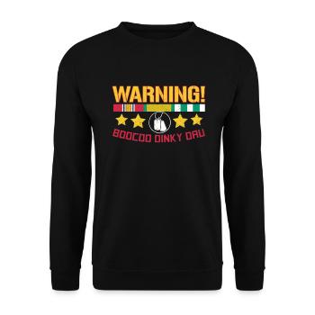 Vétéran du Vietnam - Sweat-shirt Unisexe - noir - Devant - Alina (178cm) & Michal (187cm)