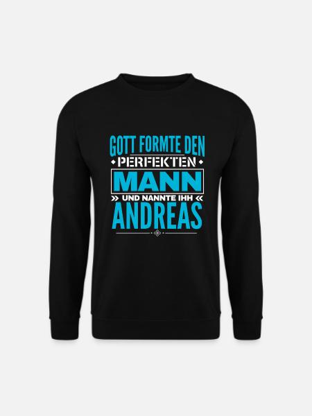 Andreas Name Design - Unisex Pullover - Schwarz