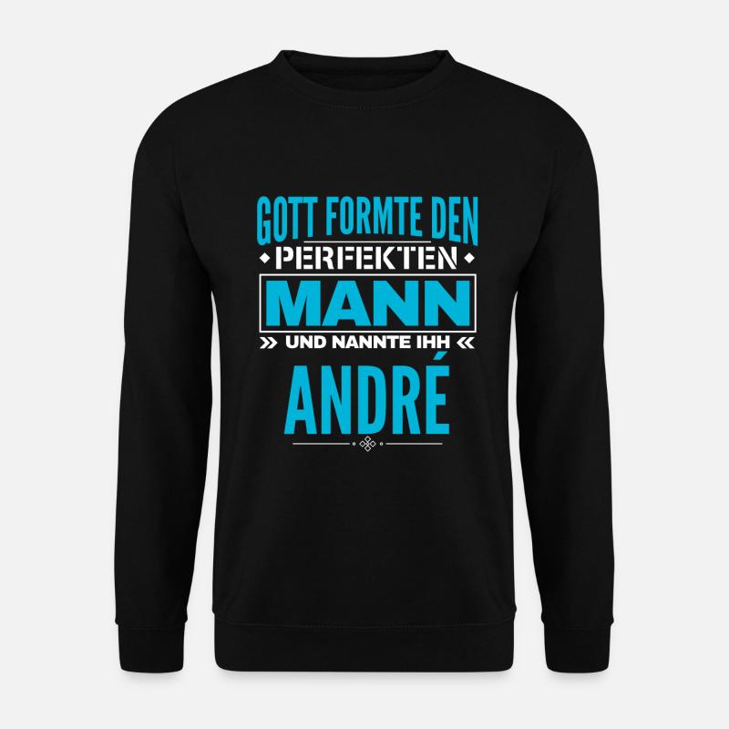 André Name Design - Unisex Pullover - Schwarz