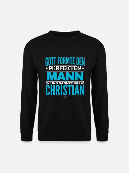 Christian Name Design - Unisex Pullover - Schwarz