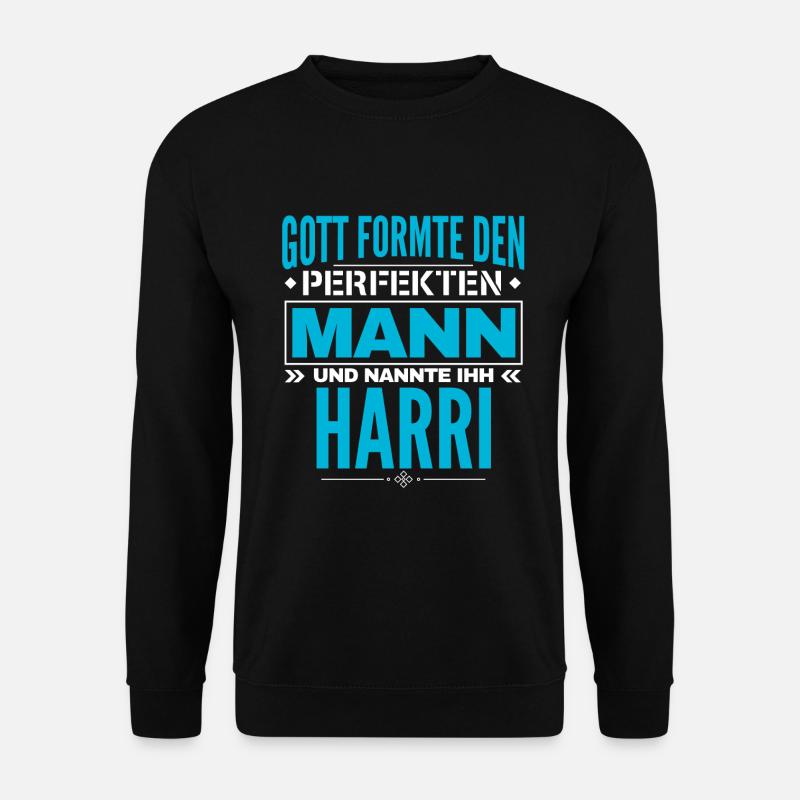 Harri Name Design - Unisex Pullover - Schwarz