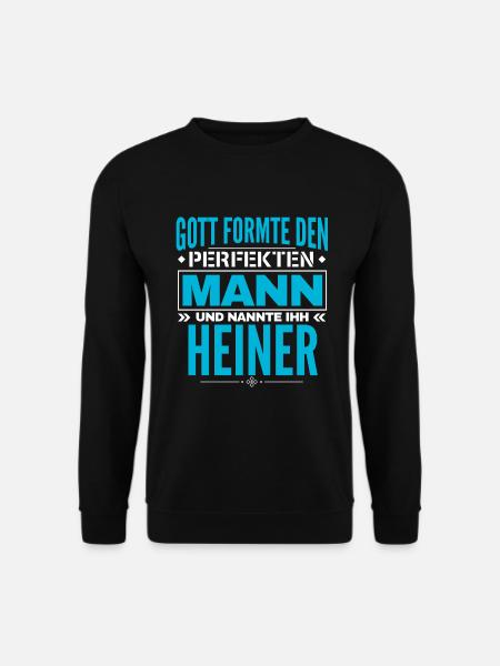 Heiner Name Design - Unisex Pullover - Schwarz