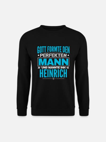 Heinrich Name Design - Unisex Pullover - Schwarz