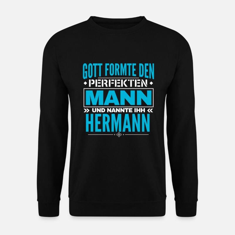 Hermann Name Design - Unisex Pullover - Schwarz