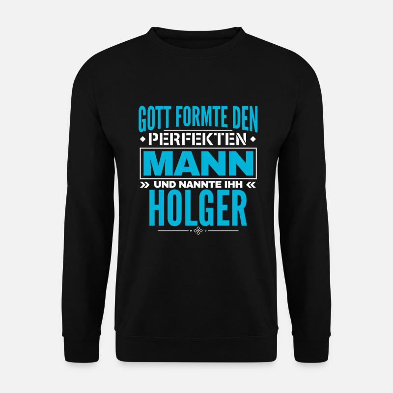 Holger Name Design - Unisex Pullover - Schwarz