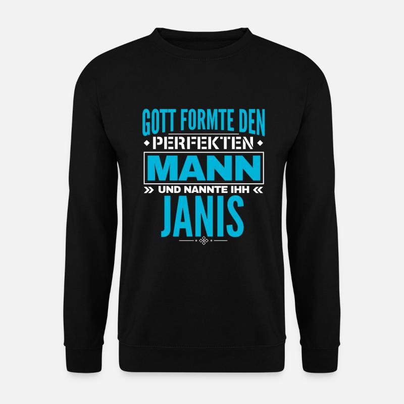 Janis Name Design - Unisex Pullover - Schwarz
