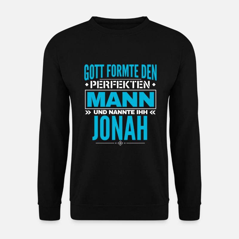 Jonah Name Design - Unisex Pullover - Schwarz