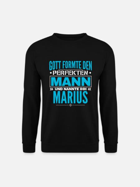 Marius Name Design - Unisex Pullover - Schwarz