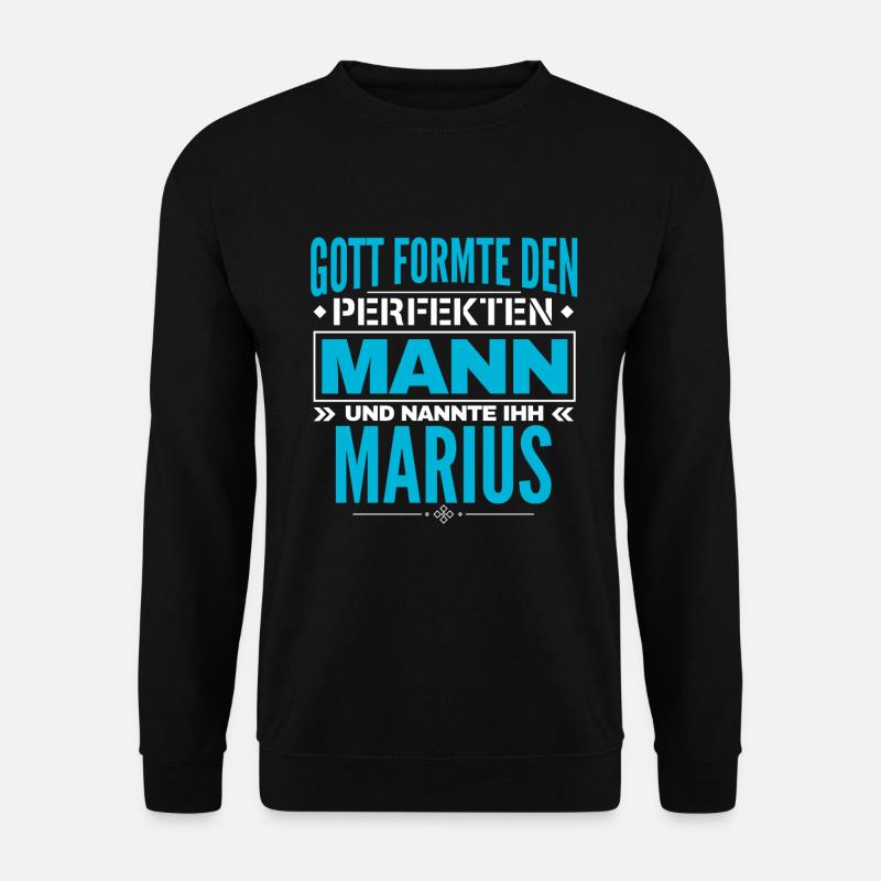 Marius Name Design - Unisex Pullover - Schwarz