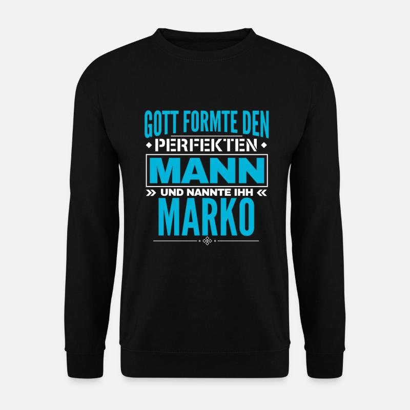 Marko Name Design - Unisex Pullover - Schwarz