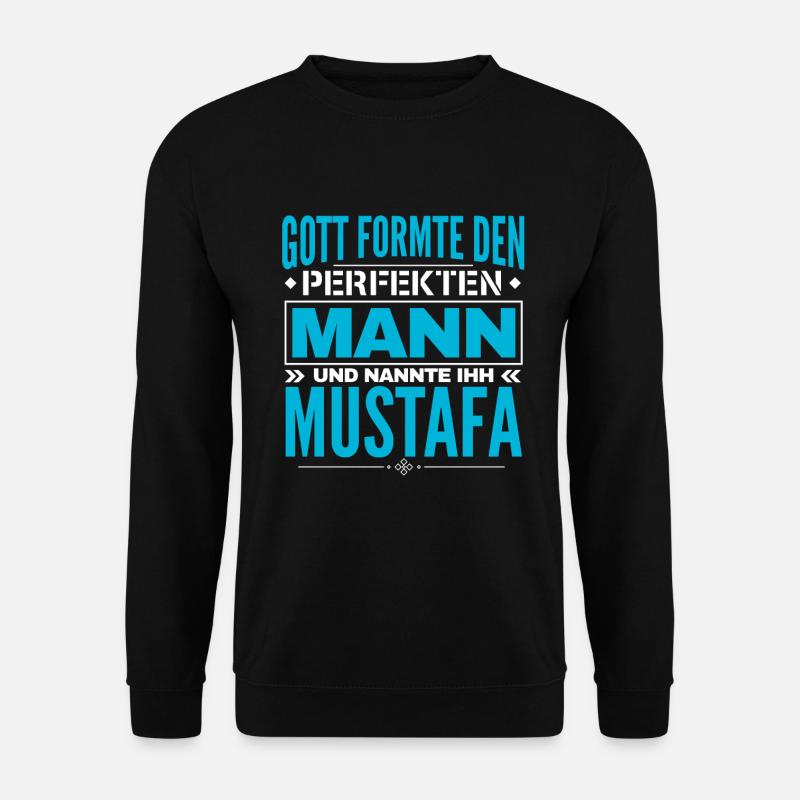 Mustafa Name Design - Unisex Pullover - Schwarz