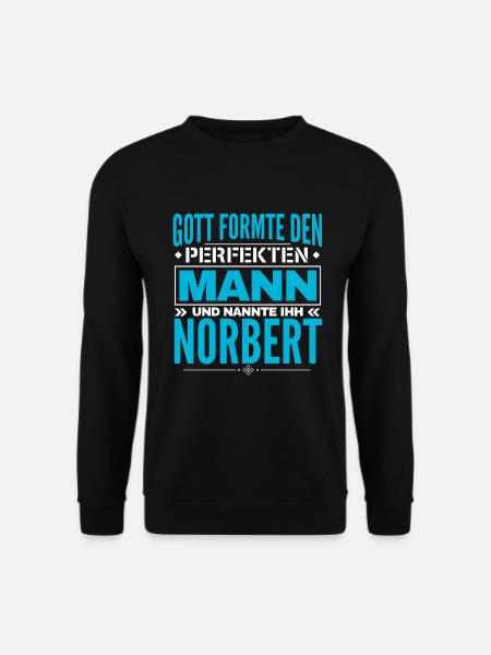 Norbert Name Design - Unisex Pullover - Schwarz