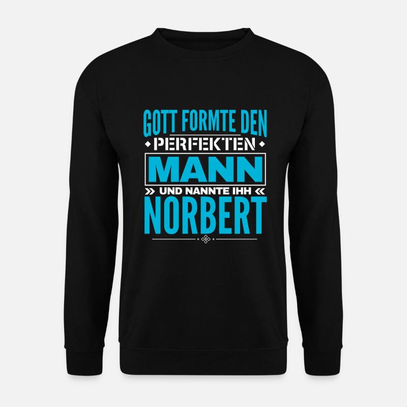Norbert Name Design - Unisex Pullover - Schwarz