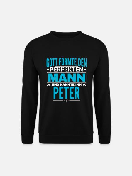 Peter Name Design - Unisex Pullover - Schwarz